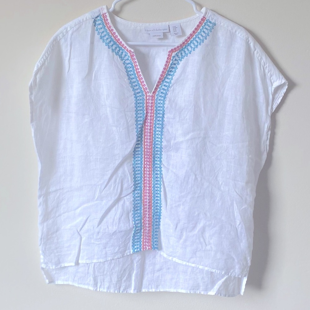 House of Harlow Linen Top - Picture 2 of 5